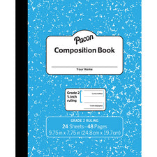 Pacon® Soft Cover Composition Book, 3/4″ Ruled, Blue Marble