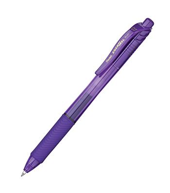 EnerGel X Violet 0.7mm Retractable Liquid Gel Pen