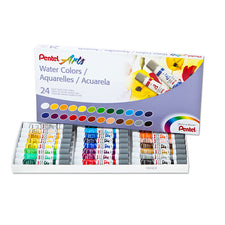 Pentel Arts Watercolor Set, 24 Colors