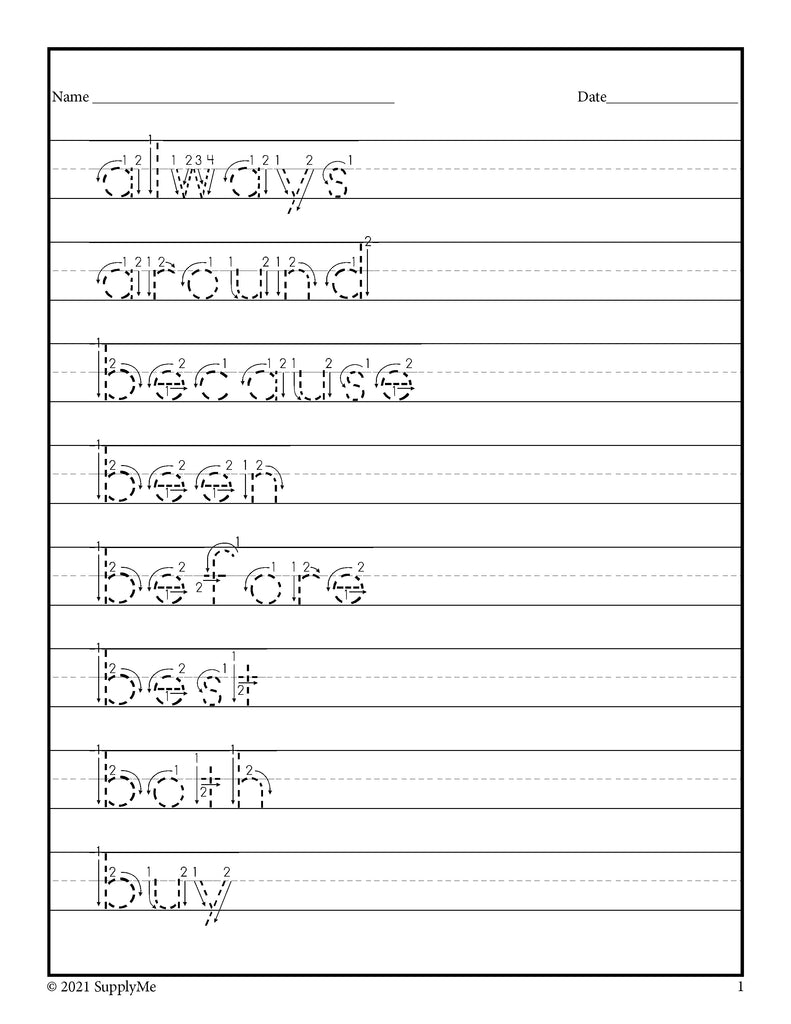 Second Grade Sight Words Bundle - Dolch 2nd Grade Sight Word Worksheets, Printables, Flash Cards, And More - 24 Activities