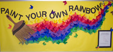 Paint Your Own Rainbow - Inspirational Bulletin Board Idea