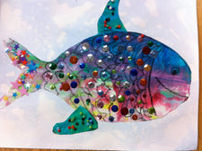 Colorful Painted Paper Fish Craft for Kids!