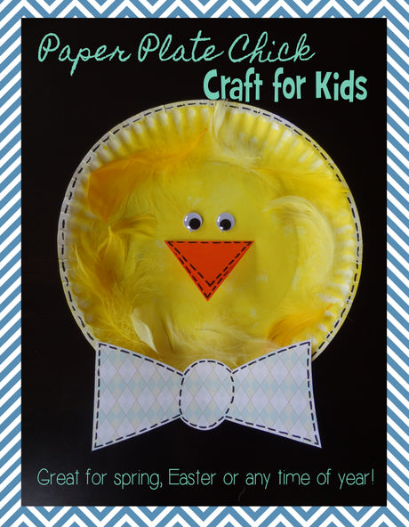 Paper Plate Easter Chick Craft