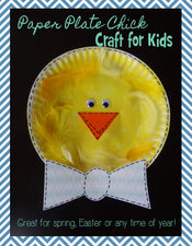 Paper Plate Easter Chick Craft