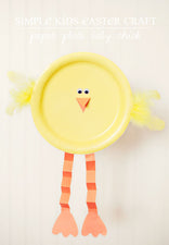 Adorable Paper Plate Easter Chicks!