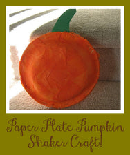 Paper Plate Pumpkin Shaker Craft!