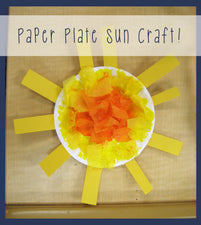 Paper Plate Sun Craft for Kids!