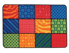 Patterns At Play KID$ Value Discount Classroom Rug, 4' x 6' Rectangle