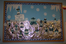 Penguins On Parade Winter Classroom Bulletin Board Idea