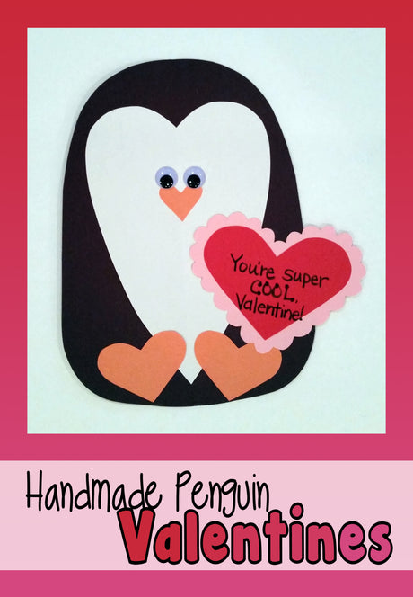 Adorable Handmade Penguin Valentines!