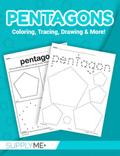 8 Pentagon Worksheets: Tracing, Coloring Pages, Cutting & More!