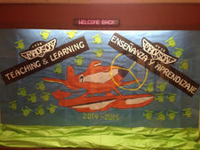 "Teaching & Learning!" Planes Inspired B2S Bulletin Board