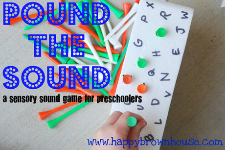 Styrofoam + Golf Tees = FUN Literacy & Math Review!