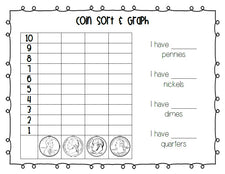 Presidents' Day Coin Sort & Graph Activity