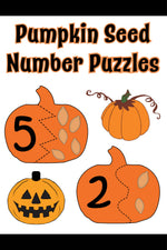 "Pumpkin Seed Number Puzzles" FREE Printable Worksheets!
