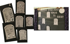 Putting Overused Words To Rest! - Halloween Writing Bulletin Board