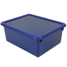 Stowaway Blue Letter Box With Lid 13 x 10-1/2 x 5