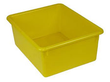 5 Inch Stowaway Letter Box Yellow No Lid 13 x 10-1/2 x 5