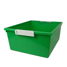 12 Quart Tattle Tray with Label Holder, Green