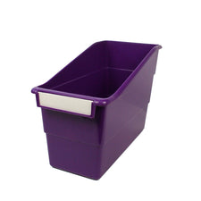 Standard Shelf File with Label Holder, Purple