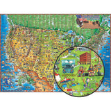 Illustrated Map of the United States of America
