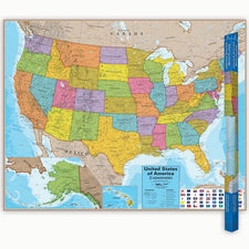 Blue Ocean Series United States Wall Map