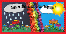Rain or Shine, We Grow Together! - Spring Bulletin Board Idea