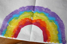 Fun with Rainbows - Painted Rainbow Prints