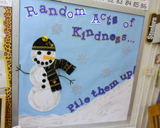 Random Acts of Kindness...Pile Them Up! - Winter Bulletin Board