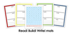 Read! Build! Write! Vocabulary/Activity Mats
