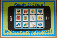 Ready To Learn? We Have An App For That! - Technology Themed Back-To-School Board