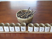Counting with Recycled/Natural Materials