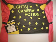 Lights, Camera, Action! - Red Carpet Themed Bulletin Board