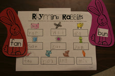 Easter Literacy Center - Rhyming Rabbits