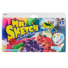 Mr. Sketch Scented Chisel Tip Markers, 12 Count