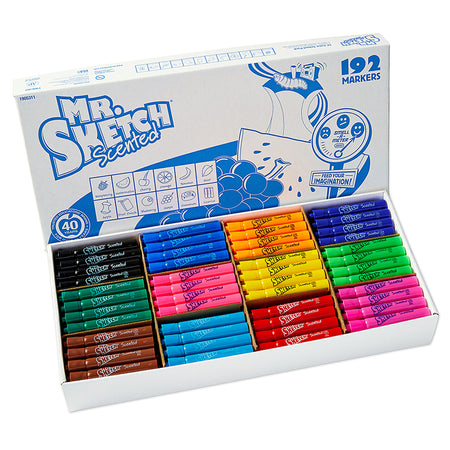 Sanford L.P. Mr. Sketch Scented Chisel Tip Markers, 192 Count
