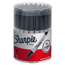 Sharpie Fine Black 36 Count Canister