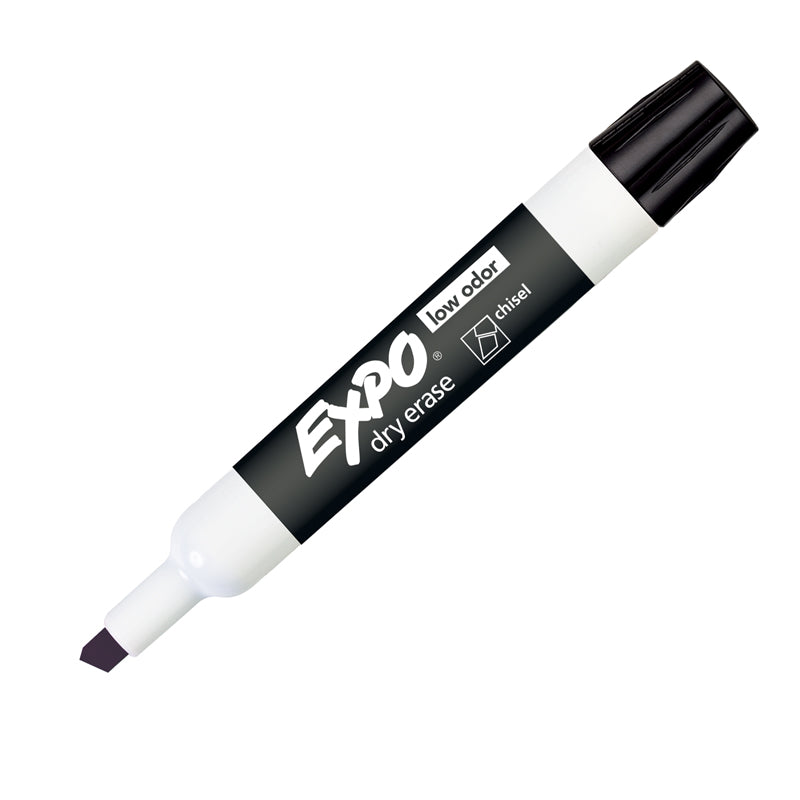 Expo Low Odor Dry Erase Chisel Tip Marker, Black
