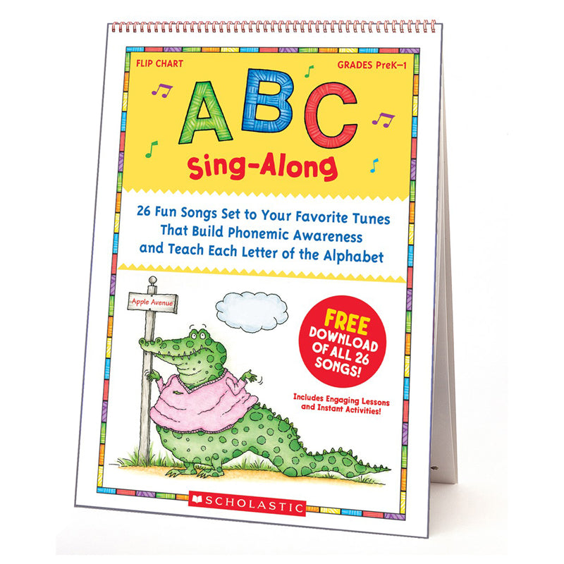 Scholastic ABC Sing-Along Flip Chart, Includes Free Download Of All 26 Songs