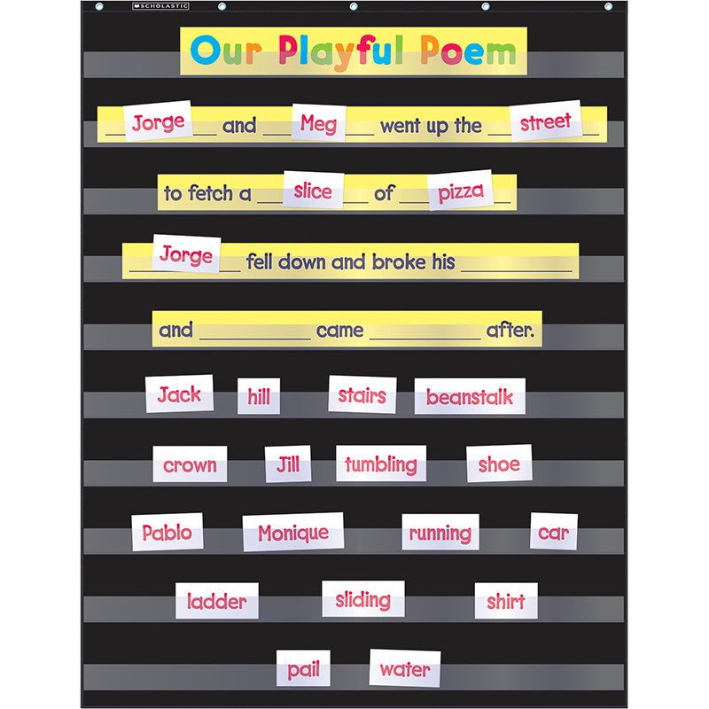 Scholastic Standard Black Pocket Chart
