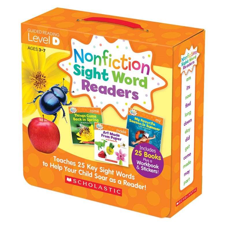 Nonfiction Sight Word Readers Parent Pack, Level D