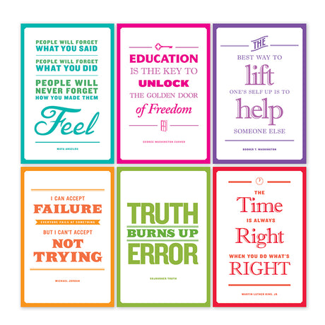 Inspirational African American Quotes Bulletin Board Set
