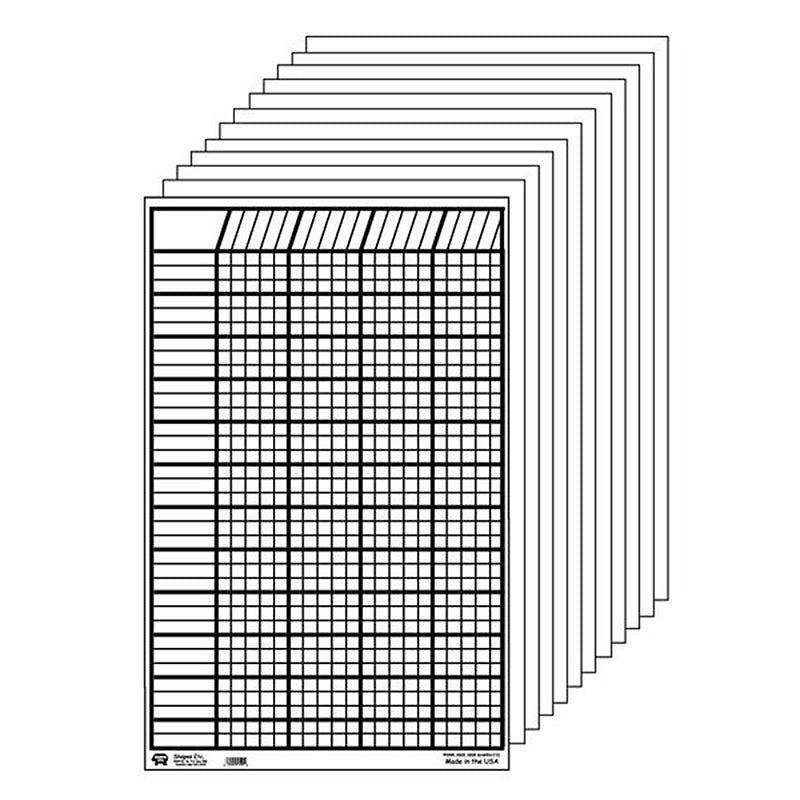 Vertical Small Chart Set - White