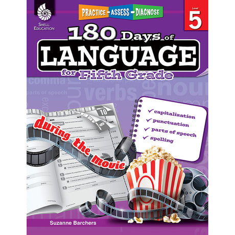 Practice, Assess, Diagnose: 180 Days of Language for Fifth Grade
