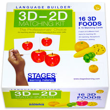 Language Builder: 3D - 2D Food Matching Kit