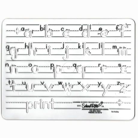 Template Manuscript Lowercase 1 Letters