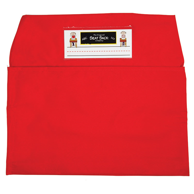Red Seat Sack, Standard Size 14 Inch Chair Storage Pocket