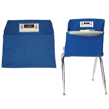 Blue Seat Sack, Medium Size 15 Inch Chair Storage Pocket
