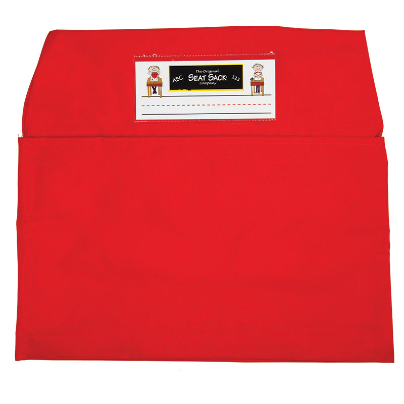 Red Seat Sack, Medium Size 15 Inch Chair Storage Pocket