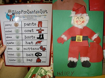 Christmas Math Game: Shopping for Santa's Suit